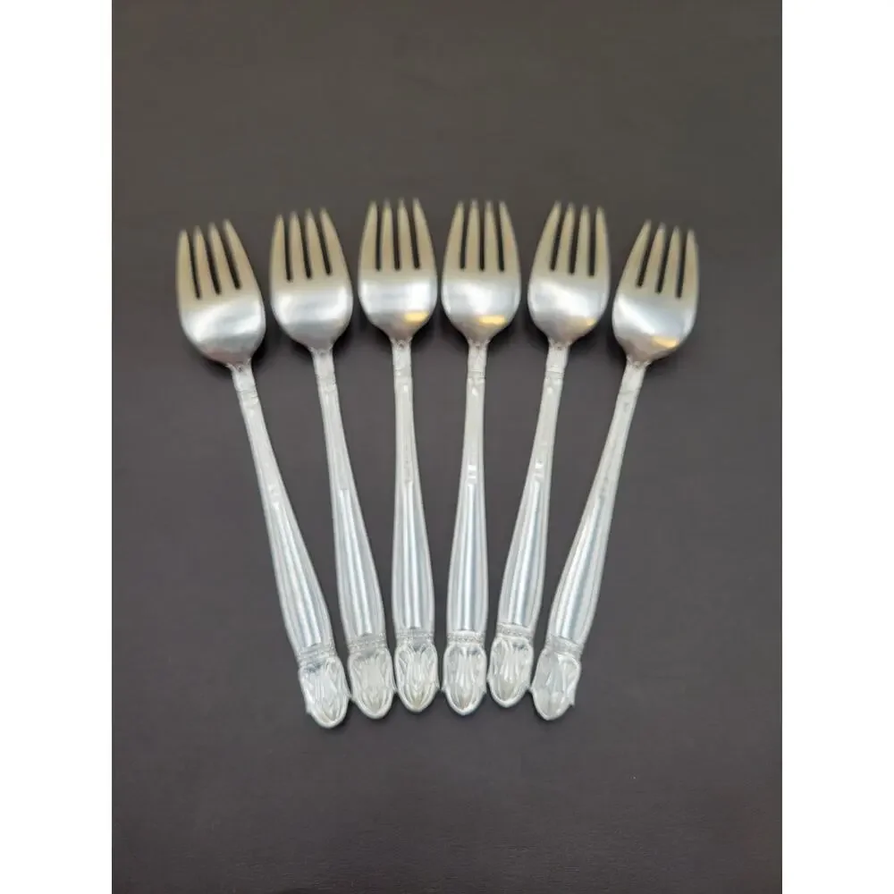 Service for 6 DANISH PRINCESS Silverplate Holmes & Edwards Flatware Set in Case